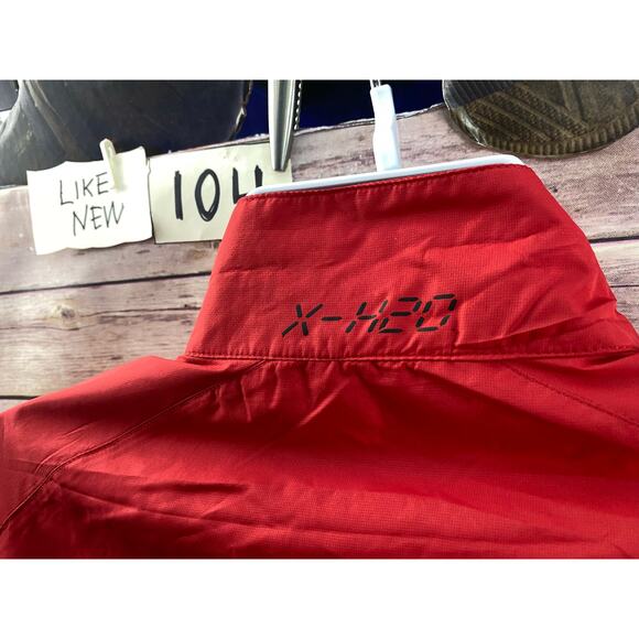 Mens Bobby Jones X-H20 Performance Quarter Zip Red Pullover Shirt Size XL - Picture 9 of 11